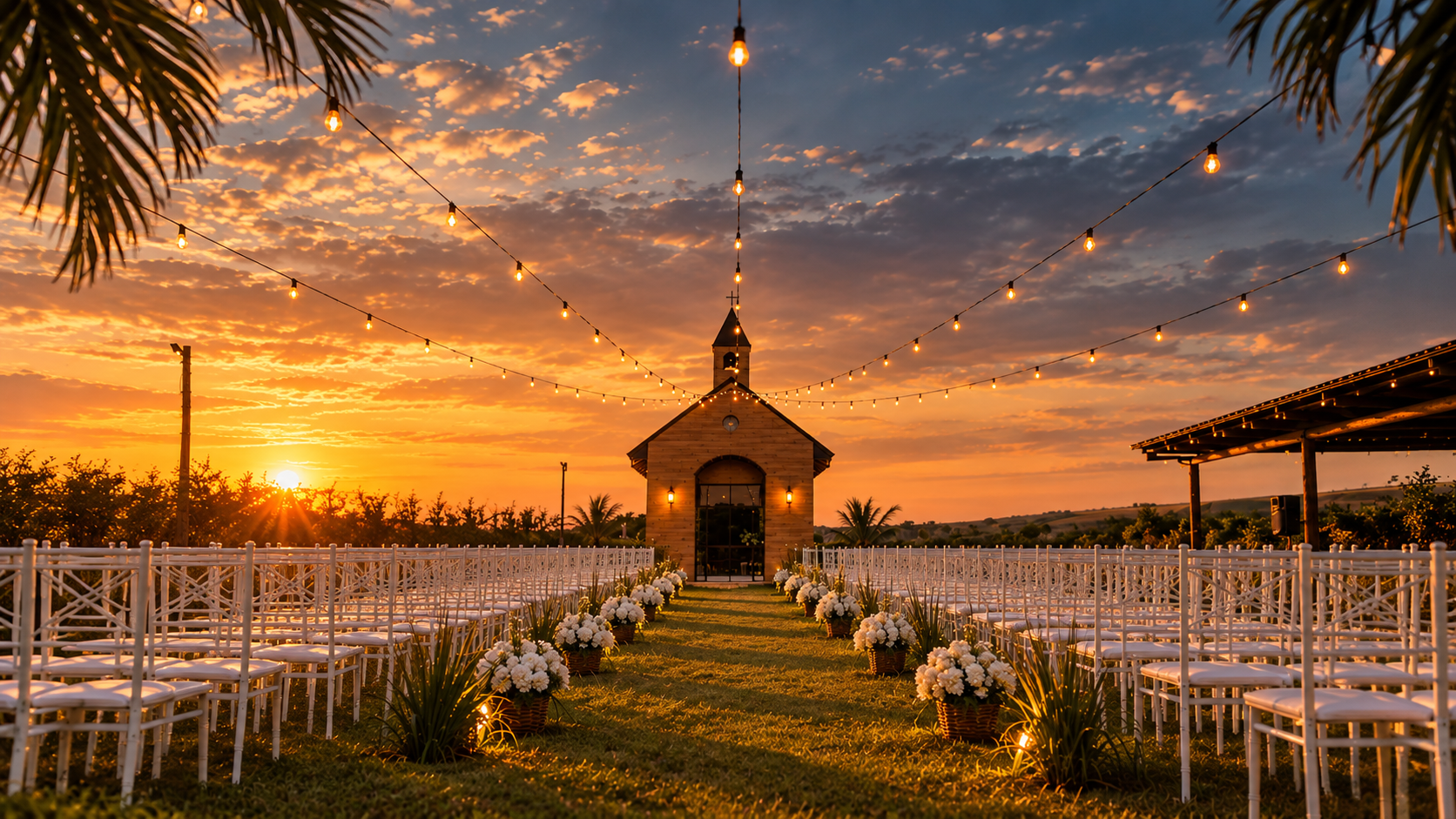 Local do casamento — capela ao ar livre